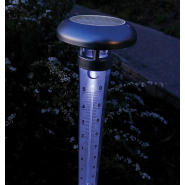 Thermomètre mécanique de jardin - Grandes dimensions - Alcool - Rétro-éclairage solaire - Modèle 1257T_1