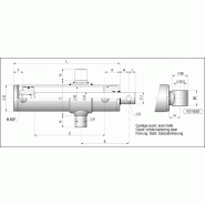 Vérins hydrauliques double effet à tourillons type 