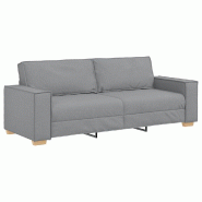 VidaXL Canapé 3 places Gris clair 220x78x84 cm Tissu Modèle AbriÉlégant 41 - 4104990