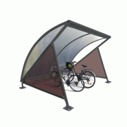 Abri Vélo Demi-Lune - Structure en acier - Toiture en polycarbonate anti-UV - Dimensions 2040x2800x2465mm_0