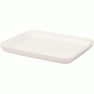 ADRIER - CC-0121-WHT - (Pack de 6 unités) - Plateau rectangulaire GN 1/2 prof. 3 cm - Blanc - blanc plastique CC-0121-WHT