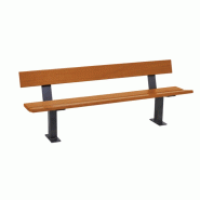 Banc Public Pagode - Nouveauté 2024 - Structure en acier et bois exotique - 1800 mm Banc Public Pagode - Nouveauté 2024 - Structure en acier et bois exotique - 1800 mm