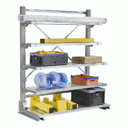 Cantilever léger avec tablettes simple face longueur 1500 mm cantistar - 7108512