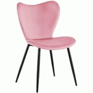 CLP Chaise de salle à manger Maika Rose/Velours - violet textile 326420 CLP Chaise de salle à manger Maika Rose/Velours - violet textile 326420