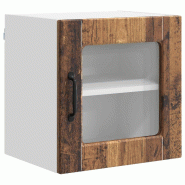 Helloshop26 - Armoire murale de cuisine avec étagère compacte 40 x 31 x 40 cm en bois d'ingénierie bois ancien 02_0054197 - Bois massif 3000238343297