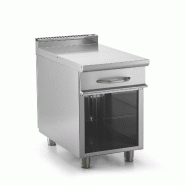 ITALCONCEPT L2G Meuble Neutre Inox 304 Sur Placard Ouvert, 850 x 400 x 700mm - 3616350181404_0