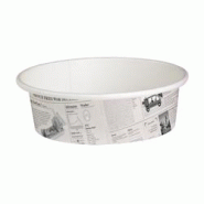Packnwood FHC - 500Pcs - Pot "Deli" rond en carton décor journal - H54mm 360ml - multicolore en carton 210DELINEWS12 Packnwood FHC - 500Pcs - Pot "Deli" rond en carton décor journal - H54mm 360ml - multicolore en carton 210DELINEWS12