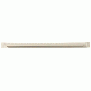 Paille emballée individuellement papier blanc Ø0,6x20cm - par 10000
