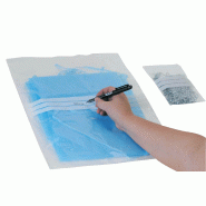 Sachet Scigrip à fermeture zip 50μ à bandes blanches - 581006 – 150 x 180 mm Sachet Scigrip à fermeture zip 50μ à bandes blanches - 581006 – 150 x 180 mm