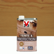 Teinte et protection V33, 0.5 l, chêne moyen mat