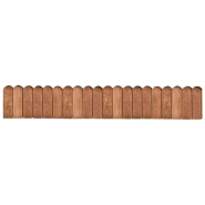 Vidaxl rouleau de bordure marron 120 cm bois de pin imprégné 49106