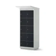 Borne de recharge pour vélos électriques - 8 compartiments avec serrure à cylindre