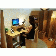 Chevalet porte tablette en carton pour télétravail Chevalet porte tablette en carton pour télétravail