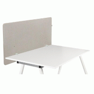 Cloison acoustique de bureau FLEXMIUT D1 120 cm taupe hjh OFFICE - beige aluminium 891019