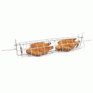Giemme Spoleto – Broche en cage 60 cm en acier chromé pour rôtissoires - gris acier 22-imb Giemme Spoleto – Broche en cage 60 cm en acier chromé pour rôtissoires - gris acier 22-imb