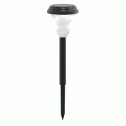 Helloshop26 - Lot de 12 lampes solaires décoratives jardin 8,5 x 31 cm avec éclairage automatique style moderne en plastique noir 02_0056664 - 30002