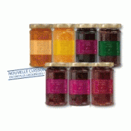 Lot de confitures au miel 250 gr Lot de confitures au miel 250 gr