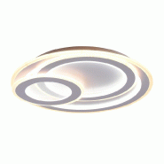 Plafonnier LED 74W, 9000lm, 2700-6000K, variateur intégré, télécommande - Trio - Mita - blanc 4017807525113