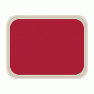 Plateau de service en polyester America rouge - 460 x 360 x 15 mm - ROLTEX - 0615402133968
