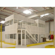 Mezzanine industrielle - plateforme de bureau certifiée EN1090 - portée jusqu'à 8m - charge 1T/m² - fabriqué en France_1