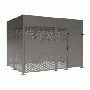 Abri vélos sécurisé Horizon bardages acier - 402 x 306 cm