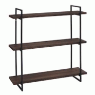 Décoshop26 - Étagère murale suspendue 3 niveaux en bois marron foncé et métal design industriel 60 x 60 x 18 cm 04_0008672 - marron 3000262669615 Décoshop26 - Étagère murale suspendue 3 niveaux en bois marron foncé et métal design industriel 60 x 60 x 18 cm 04_0008672 - marron 3000262669615