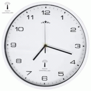 Décoshop26 - Horloge murale radioguidée avec mouvement à quartz 31 cm Blanc DEC022249 - blanc 3001311469606 Décoshop26 - Horloge murale radioguidée avec mouvement à quartz 31 cm Blanc DEC022249 - blanc 3001311469606