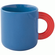 EASY LIFE Coffret mug 35 cl Bleu & Rouge - Creative - bleu porcelaine 035-1220494