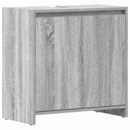 Helloshop26 - Armoire de bain sonoma gris chic rangement spacieux 60 x 33 x 61 cm finition élégante en bois d'ingénierie gris 02_0048538 - gris Boi