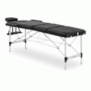 Helloshop26 - Table de massage pliante cadre aluminium revêtement : PVC noire 14_0003636 - 3000234098986 Helloshop26 - Table de massage pliante cadre aluminium revêtement : PVC noire 14_0003636 - 3000234098986