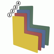 Marquage au sol forme L 50 - Lot de 40 pièces - PVC auto-adhésif Marquage au sol forme L 50 - Lot de 40 pièces - PVC auto-adhésif