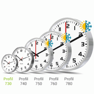 Horloge analogique Profil 730 - NTP - PoE - Boîtier inox - Affichage heure-minute-seconde - BODET