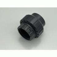 Union PVC 3 pièces femelle à coller, taraudé EPDM PN16 - Référence 01BIFV012F - Diamètre 012x1/4"