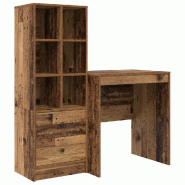 VidaXL Bureau avec tiroir 2 pcs Bois ancien Modèle Titan Pure Élite - 3337351