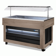 Buffet chauffant central avec cuve pour bacs GN1/1 SCAIOLA - AVEC_0