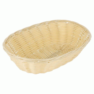 Corbeille effet osier 21x17x6cm polypropylène - par 12