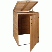 Décoshop26 - Abri de poubelles extérieur conteneurs à ordures avec couvercle jusqu'à 2 bacs 126x79,5x98 cm en bois certifié FSC 04_0005589 - 3000 Décoshop26 - Abri de poubelles extérieur conteneurs à ordures avec couvercle jusqu'à 2 bacs 126x79,5x98 cm en bois certifié FSC 04_0005589 - 3000
