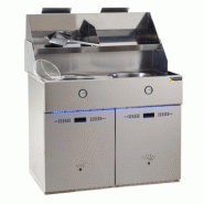 Friteuse SOFINOR à gaz 2 cuves avec aspiration Version équipée - Gaz Propane - FGA2AVGP