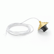 Gea Luce Douille Alice En Laiton Avec Câble Transparent Pour Suspensions 1Xe27 Max 1X60W Ip20 - Longueur Max 3 Mètres - ALICE M SR/P - OTTONE