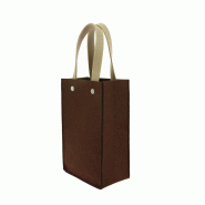 Sac feutrine marron hauteur 24 -