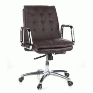 Siège de bureau / Fauteuil de direction VILLA 10, cuir Nappa marron hjh OFFICE - marron cuir 600934