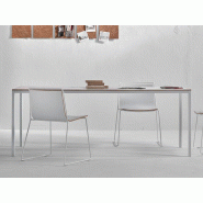 Table de réunion Dry - pieds métal - plateau mélaminé - largeurs 90cm - longueurs 180/200/220cm - Garantie 3 ans