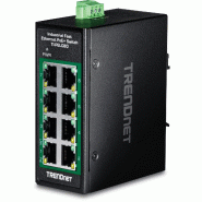 TRENDnet  TI-PELC80 Mini switch industriel rail DIN Fast Ethernet PoE+ à 8 ports_0
