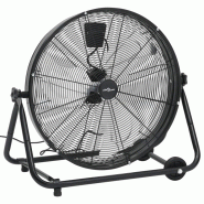 VidaXL Ventilateur à Tambour Industriel 60 Cm 172,5 W Noir - noir 8720286113745