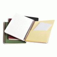 Clairefontaine Lot de 5 Carnet Age Bag A5, 100p./50 feuilles 90 g/m² reliure intégrale, couv. Coloris bleu, quadrillé 5x5 - 3329687853240