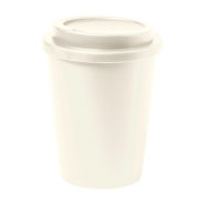 Mug thermos - isotherme à double paroi en plastique PP - 300 ml avec couvercle Mug thermos - isotherme à double paroi en plastique PP - 300 ml avec couvercle