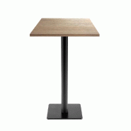 RestooTab - Mange-debout Milan T 50x50cm décor chêne vicenz - marron fonte TB-MITFF-5050M-CH.VIC RestooTab - Mange-debout Milan T 50x50cm décor chêne vicenz - marron fonte TB-MITFF-5050M-CH.VIC
