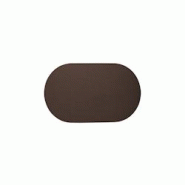 Stil Casa, set de 12 sets de table unicolores, polyuréthane cousu, 48xh. 30 cm, finition dollar couleur marron. - TOV4830-D-BWD Stil Casa, set de 12 sets de table unicolores, polyuréthane cousu, 48xh. 30 cm, finition dollar couleur marron. - TOV4830-D-BWD