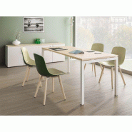 Table polyvalente Archie en bois stratifié et piètement arche métallique Table polyvalente Archie en bois stratifié et piètement arche métallique