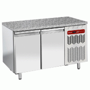 Tour patissier positif ventilée 2 portes en 600x400 dessus en granit - PTP2N/HG-R2